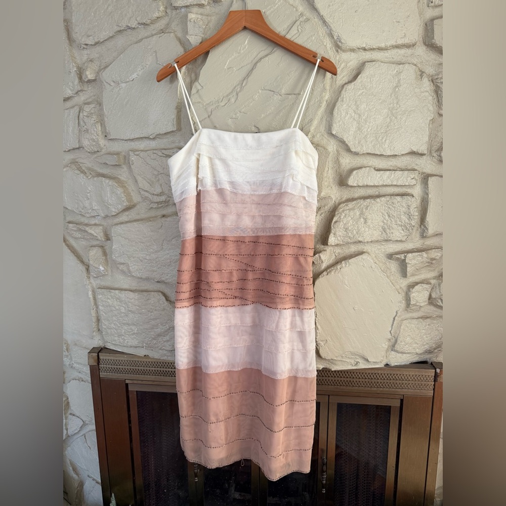 17. NWT Cache Mesh Beaded Mini Dress